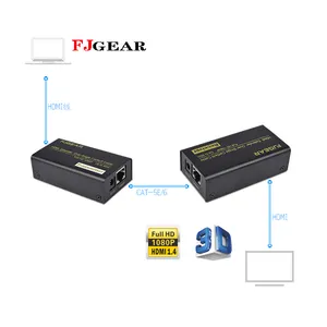 fjgear热卖高清多媒体扩展器60m高清1080p支持3D超过5e cat6