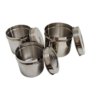 Bolin - Frasco de Acero Inoxidable para Algodón con Alcohol Médico, Cilindro para Ungüento - Product Image 1