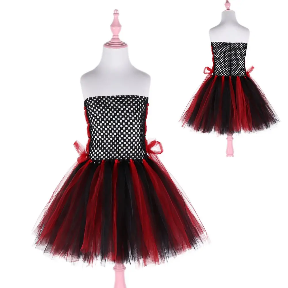 Halloween Children's Clothing Girls' Dress Magical Witch Vampire Dress Little Girl Ball Performance Dress