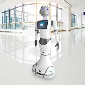 Robot de Bienvenida Inteligente, Robot de Recepción Multifuncional Móvil, Pantalla Táctil Capacitiva de 10.1 Pulgadas, Batería de Litio de 15AH, 6 Horas de Autonomía, para Hoteles - Product Image 4