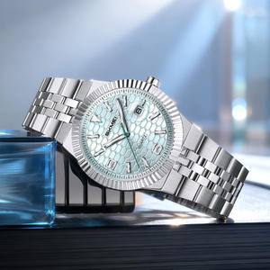 ساعة يد رجالية فاخرة من UMS للأعمال، بحزام من الفولاذ المقاوم للصدأ، مع تقويم وإضاءة، مقاومة للماء حتى 30 متر، حركة كوارتز - Product Image 4