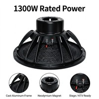 Haut-parleur de basses de 21 pouces, 2600 W max, unité de basses puissante pour système de sonorisation de scène, composant haute fidélité
