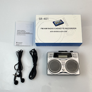 Eletree All-in-1เครื่องเล่นคาสเซ็ตต์แบบย้อนยุคเครื่องบันทึกวิทยุ FM พร้อมนาฬิกาดิจิตอล - Product Image 5