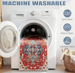 <span class=keywords><strong>Tappeto</strong></span> Persiano Anticato per Ingresso, Stile Bohémien in Poliestere Effetto Lana, Antiscivolo e Lavabile, <span class=keywords><strong>Grande</strong></span> <span class=keywords><strong>Tappeto</strong></span> per Soggiorno - Product Image 6