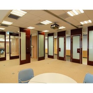 Separador de habitación de pared de partición plegable a prueba de sonido Interior, partición móvil, paredes temporales, pared de partición de vidrio operable - Product Image 5