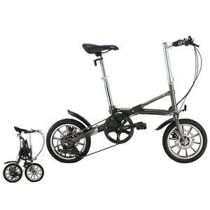 Vélo pliant 14 pouces 7 vitesses à disque, mini vélo de ville portable pour adultes CB-5555 - Product Image 3