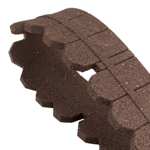 Bordo per Prato in Gomma Resistente con Alta Elasticità e Recinzione Grigia - Product Image 2