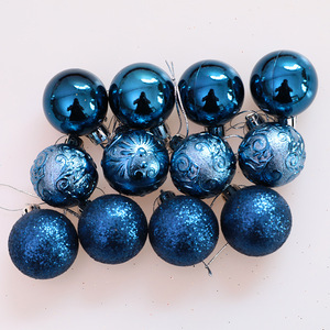 12 Boules de Noël en Plastique Colorées, Ensemble de Décorations Suspendues pour Arbre Intérieur, Pendentifs Festifs - Product Image 3