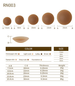 Al por mayor, almohadillas de silicona finas de 12cm y 13cm, cubrepezones adhesivos invisibles para adolescentes, diseño de copa sin costuras de ganchillo - Product Image 6