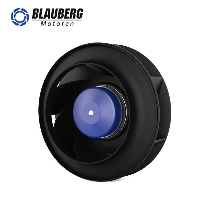 Blauberg 48v 170W 250mm可変低ノイズエアコンブロワープラスチックDC後方遠心ファンFFU用