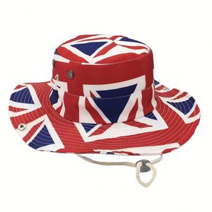 Sombrero de Sol de Ala Ancha con Protección UV, Sombrero de Pesca Resistente al Viento con Estampado Moderno de Cara Sonriente y Patrón de Pato, Sombrero de Pescador para Senderismo al Aire Libre - Product Image 4