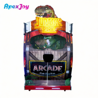 Machine d'arcade en métal Raw Thrills Jurassic Park de 55 pouces, simulateur de jeu de tir à deux joueurs, fonctionne avec des pièces, version anglaise, garantie 1 an