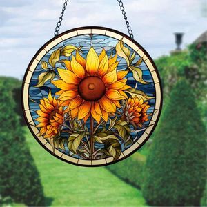 Unique Indoor Sunflower Suncatcher Decoration Personalized <b>Window</b> Hanging Pendant for Home Garden Wedding - Product Image 3