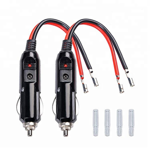 อะแดปเตอร์บุหรี่รถ PVC 12V-36V 2คอร์5A-30A สีแดงและสีดำปลั๊กบุหรี่ตัวผู้อ่อน - Product Image 4