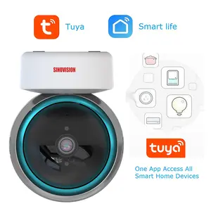 מקורה WiFi Tuya חכם חיים 1080P מצלמה ראיית לילה שתי דרך דיבור אלחוטי רשת אבטחת בית מצלמה בייבי מוניטור