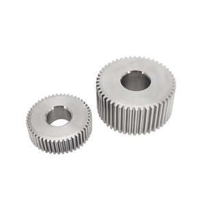 परिशुद्धता कस्टम मशीनिंग कार्बन स्टील स्टेनलेस स्टील पीतल डैने की नोक कीड़ा गियर पेचदार गियर प्रेरणा गियर - Product Image 3