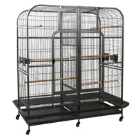 Cage en métal peinte OEM pour perroquet, chat, oiseau, grandes volières, maison pour animaux de compagnie
