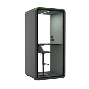 Cabine acoustique d'aéroport insonorisée pour les voyageurs, salle de <span class=keywords><strong>réunion</strong></span> temporaire pour les conférences téléphoniques avec ports de charge - Product Image 1