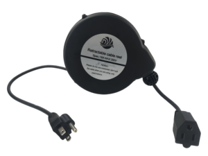 <span class=keywords><strong>Enrouleur</strong></span> de câble automatique à ressort en plastique PP pour appareils électroménagers, longueur de câble 5m - Product Image 6