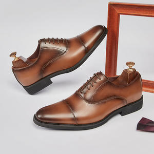 Chaussures habillées décontractées pour hommes, nouveau style luxueux et tendance, grandes tailles, bout rond, en cuir véritable - Product Image 3