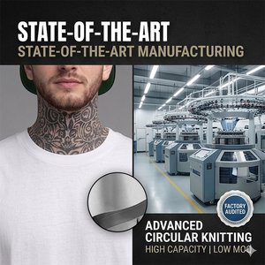 Camisetas sin costuras para hombre, camisetas premium de algodón de fibra larga, ropa urbana unisex, corte regular, camisetas básicas lisas. - Product Image 3