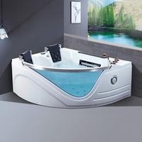 Baignoire autoportante en acrylique blanche de luxe moderne à remous Spa de massage personnalisé Baignoire de trempage personnalisée pour coin à vendre en usine