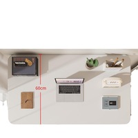 Bureau de Direction Intelligent à Hauteur Réglable, Table Élévatrice Électrique avec Piétement en Acier Simple