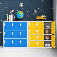 Armoire de rangement pour sacs d'écoliers, casier métallique coloré pour élèves, casier verrouillable pour sacs de maternelle et d'école