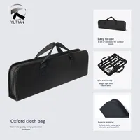 Ensemble d'outils de barbecue portable d'extérieur très vendu, ensemble de grillades à manche en bois, barbecue de haute qualité, 4 pièces d'outils de barbecue avec sac en tissu Oxford