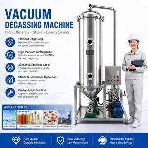 Precio de Fábrica de Máquina Desaireadora de Leche Totalmente de Acero Inoxidable, Máquina para Eliminar Burbujas y Espuma de Leche y Jugos - Product Image 2