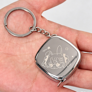 Llavero con Mini Cinta Métrica de Metal Personalizada, Regla Retráctil Grabada, Herramienta de Medición Portátil, Regalo <span class=keywords><strong>para</strong></span> <span class=keywords><strong>Papá</strong></span>, Bricolaje y Hogar - Product Image 4