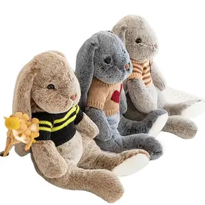 Realistic Soft Stuffed Animals Rabbit Plush Toys Pillow Animal Rabbit Peluche Doll Toys For Children