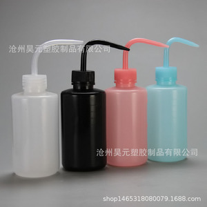 Bouteille de lavage en plastique personnalisée de 250 ml avec bec courbé pour plantes succulentes ; bouteille de rinçage graduée de 500 ml, embout blanc courbé - Product Image 4