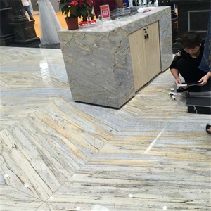 Yashi Đá Hoa Cương Trắng Với Tấm Gân Gân Xanh Dương Cho Gạch Lát Sàn Tường - Product Image 6