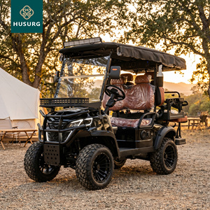 Voiturette de golf électrique 3-4 places 48V 72V Lithium avec éclairage LED, quatre roues, double rangée, certifiée CE, 30 km/h, pour utilisation sur les terrains de golf - Product Image 1