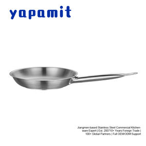 Sartén de Acero Inoxidable de 24 cm al por Mayor, con Base Compatible con Inducción, Utensilios de Cocina de Fábrica para Compradores de Hostelería - Product Image 3