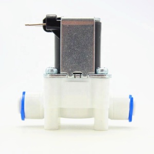 Válvula Solenoide de Plástico de 24v CC de 1/4'', 3/4'', 1/2'' para Purificador de Agua RO, Dispensador, Calentador, Lavavajillas, Lavadora - Product Image 1