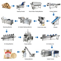 2024 nouvelles frites entièrement automatiques personnalisées faisant la Machine ligne de Machine de traitement de pommes de terre machines de frites surgelées