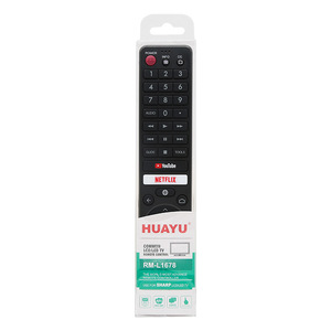 Control Remoto <span class=keywords><strong>de</strong></span> Repuesto RM-L1678, Material ABS, Compatible con GB345WJSA GB346WJSA Sharp TV 4T-C70BK2UD <span class=keywords><strong>Netflix</strong></span> YouTube Código Fijo - Product Image 6