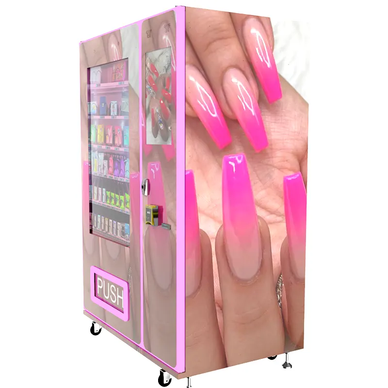 Zhongda Best seller Prensa en las uñas Máquina expendedora máquina expendedora de pestañas con envoltura de diseño personalizado gratis