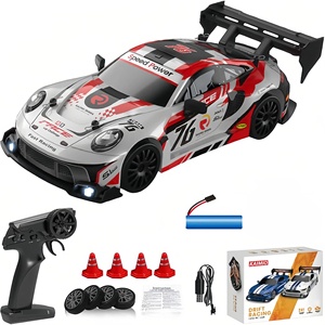 Coche de Carreras RC a Escala 1/24 con <span class=keywords><strong>Control</strong></span> Remoto, Mini Coche de Metal para Niños de Todas las Edades, <span class=keywords><strong>Control</strong></span> Proporcional, Regalo Navideño, Juguete Universal para Interiores y Exteriores - Product Image 1