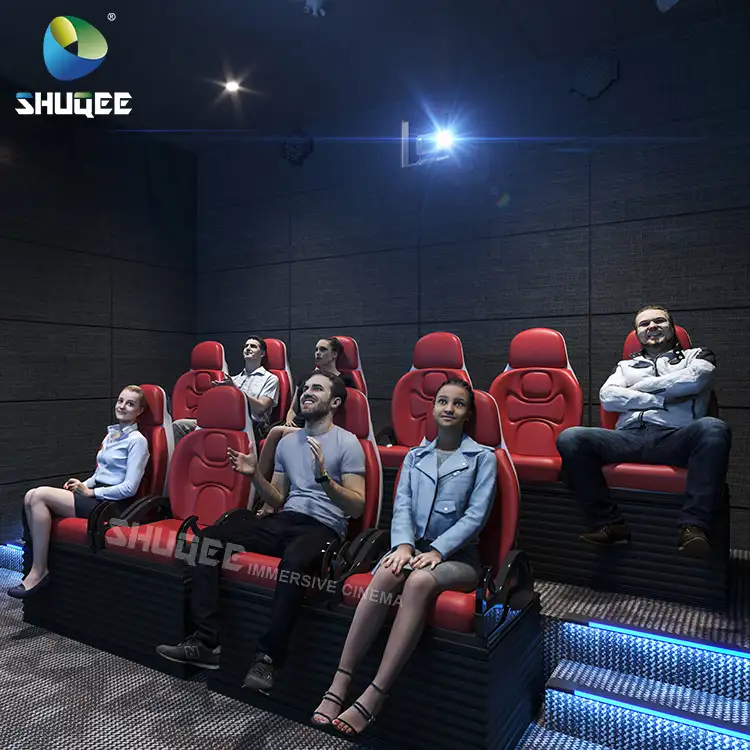 4D 5D लक्जरी लाल थिएटर बैठने शोरूम में 5D मूवी थिएटर सीटें होम सिनेमा सीटें