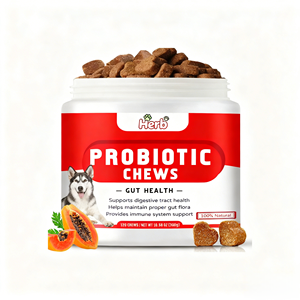 Probióticos para Perros con Prebióticos, Marca Privada OEM ODM, Promueve un Microbioma Intestinal Equilibrado, Refuerza la Salud Inmunológica, Masticables Blandos - Product Image 1