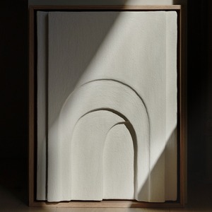 Français crème vent 3D Simple géométrie <span class=keywords><strong>grès</strong></span> peinture peinte à la main porche suspendu toile décorative Texture avancée toile - Product Image 4