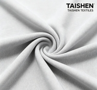 Tissu d'habillement sportif uni, léger, doux, respirant, écologique, tricoté en maille côtelée, 97% polyester, 3% élasthanne