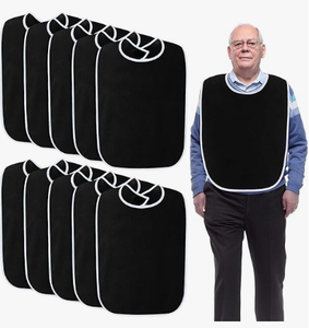 Bavoirs amusants en coton personnalisables pour adultes, lavables et ajustables, pour hommes, femmes, personnes âgées et handicapées - Product Image 3