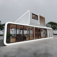 Maisons préfabriquées de luxe 20/40 pieds, mini-maisons modulaires, cabines en acier type Apple pour hôtels ou villas, maisons préfabriquées Zcamp à vendre