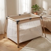 Multifunktionales Baby-Spielbett mit Moskitonetz, Abnehmbares Reisebett, Luxuriöse Hochwertige Babywiege, Schlafbett für Babys