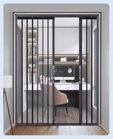 Porte pliante magnétique à installation rapide, étanche, moderne, pour petit appartement, cuisine, salon, cloison.