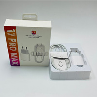 Kit de charge rapide PD 35W avec câble USB-C vers C et adaptateur secteur (prises UK, US, EU) pour iPhone 17 Pro Max – Ensemble de charge rapide